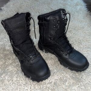 Propper Mens 13W Boots Black Lace up Zip side